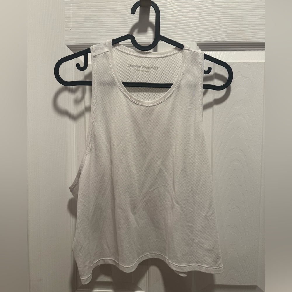 Outdoor Voices White ThinkFast Mesh Tank Size Large